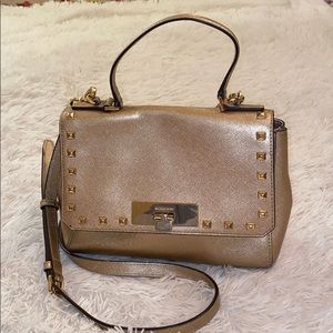 Michael Kors Gold Studded Crossbody